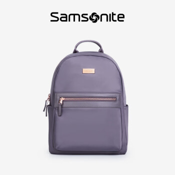 Samsonite新秀丽女士双肩电脑背包休闲潮流时尚韩版TT3*002 紫色13英寸  1 