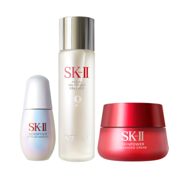 SK-II神仙水160ml+大红瓶面霜50g+小灯泡30ml水乳护肤品套装礼盒sk2