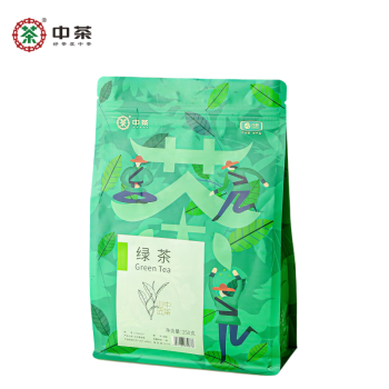 中茶 绿茶250g*2袋 清新淡雅 防暑降温下午茶