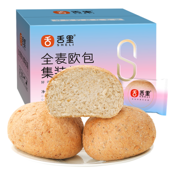 舌里全麦面包欧包低脂肪60g*18包混合口味饱腹早餐代餐休闲零食1080g