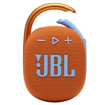 JBL CLIP4 无线音乐盒四代 蓝牙便携音箱 低音炮 户外迷你音箱 防尘防水 超长续航 一体式卡扣 橙色