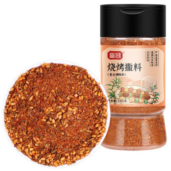 富昌 烧烤撒料 烧烤羊肉串调料烹饪香料 185g/瓶 2瓶起购 DP