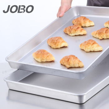 巨博（JOBO）商用镀铝烤盘方盘长方形60x40x3 烘焙烤箱蛋糕模具