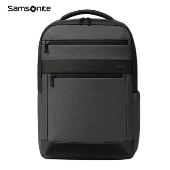 新秀丽（Samsonite）商务时尚笔记本电脑包通勤大容量双肩包 NU4*08015 灰色