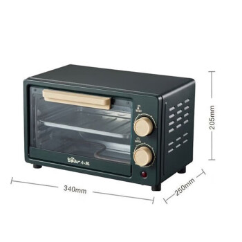 小熊（Bear）家用电烤箱DKX-F10H2 迷你烤箱10L容量独立控温控时烘烤