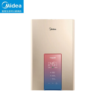 美的（Midea） 13升燃气热水器 天然气水伺服恒温增压智控磁净化健康洗 JSQ25-MK3