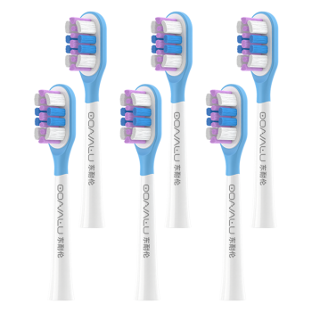 东耐伦 适配徕芬科技下一代扫振电动牙刷头 LAIFEN成人高效清洁护龈刷头缓震防打牙无铜包胶紫色