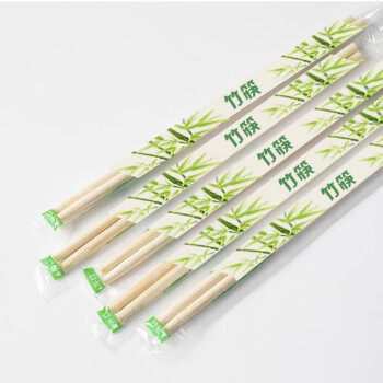 绿弦  一次性筷子1000双外卖打包小圆筷子卫生方便筷OPP独立包装圆筷