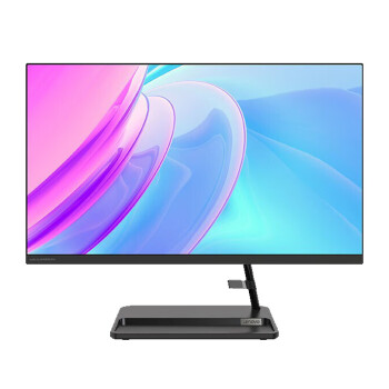 联想（lenovo）小新24英寸 一体机商务办公台式电脑 R5-5500U/8G/512G/摄像头/无线/集成/win11/黑