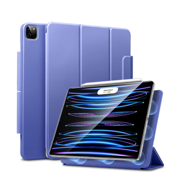 亿色适用于ipad pro11保护套2022/21/20苹果平板电脑保护壳11英寸磁吸平板支架轻薄便携防摔带搭扣皮套紫色
