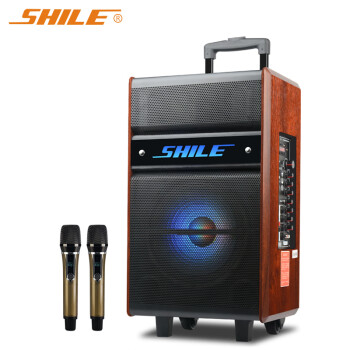 狮乐 （SHILE）SD-5家用KTV音响 15英寸广场舞音箱无线KTV便携式蓝牙音响配无线话筒