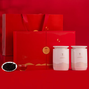 小茶匠 武夷山春茶正山小种红茶陶瓷茶礼礼盒装茶叶160g