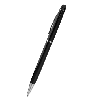 Best Coac iPad电容笔 华为平板电脑触控笔 适用苹果 安卓平板和手机 具备圆珠笔写字功能 BSK-XR亮黑色