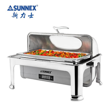 SUNNEX自助餐餐炉 方形 可视布菲炉数控保温 全钢腿单格盆W01-3011G7