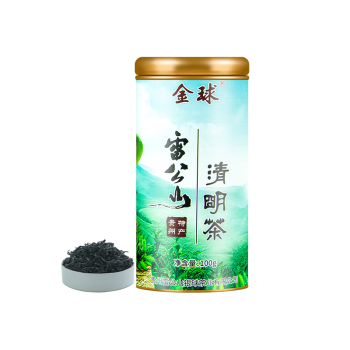 金球贵州雷公山清明茶特级绿茶100g罐装2024新茶春茶嫩芽茶叶自己喝