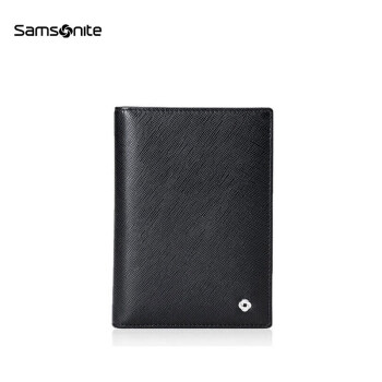 Samsonite男士商务卡包时尚多功能牛皮护照夹礼盒装 TK8*09003