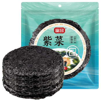 富昌食品 福建特产海产干货富昌紫菜70g（新）*10袋/件