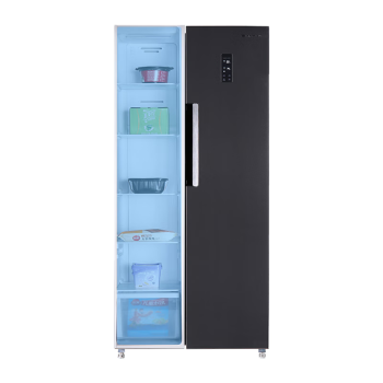上菱559升双开门冰箱对开门特价处理风冷无霜十大冰箱排名一级能效节能变频家用大容量电冰箱BSE559PWL