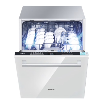 西门子14套全能舱auto洗碗机嵌入式升级款636pro 变频 一级水效 智能烘干 存储 SJ63EX00KC（含白门板）