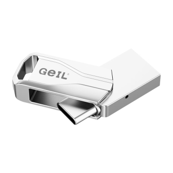 GEIL金邦128GB USB3.1 Type-C手机U盘高速读取150MB/s两用OTG双接口安卓苹果电脑通用优盘 GP200系列