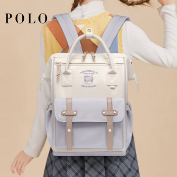 POLO双肩包女士小背包女迷你包送女友复古大容量书包iPad包情人节礼物
