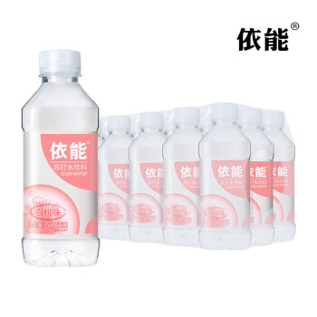 依能 苏打水【350ml*15瓶】 白桃味 无糖无汽弱碱性苏打水 03.202