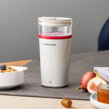 摩飞电器（Morphyrichards）便携自动无线搅拌机 健身运动果汁杯料理机 椰奶白 MR9000