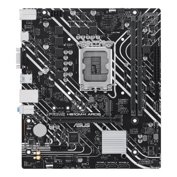 华硕（ASUS）PRIME H610M-K ARGB 支持 CPUG 7400/G6900/12100F（Intel H610/LGA 1700） 