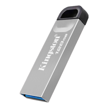 金士顿（Kingston）128GB USB 3.2 Gen 1 U盘 DTKN 大容量U盘 金属外壳 读速200MB/s 学习办公投标电脑通用