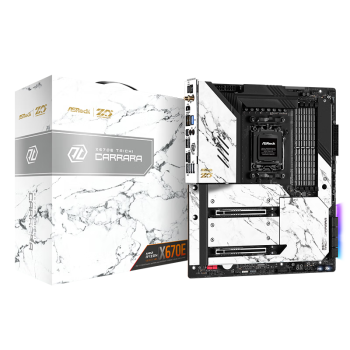 华擎（ASRock）X670E Taichi Carrara主板 支持 AMD 8600G/7500F/7950X/7800X3D CPU（AMD X670E/Socket AM5）