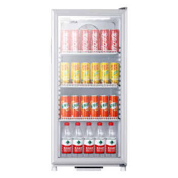 澳柯玛（AUCMA）115L单门冰吧 风冷展示柜 茶叶饮料水果蔬菜保鲜柜 客厅办公室冷藏柜 囤货小型冰箱 SC-115