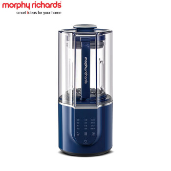 morphy richards摩飞破壁机豆浆机1.5L大容量多功能料理机十重降噪自动清洗定时预约细腻搅打免滤无渣MR8201 蓝色