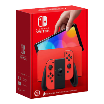 Nintendo Switch任天堂Switch NS掌上游戏机OLED主机港版马里奥红色限定