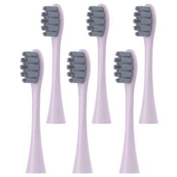 东耐伦适配适用舒客电动牙刷头G23/G33/G34/T3通用替换牙刷头 尖丝软毛紫色