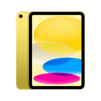 Apple/苹果 iPad(第 10 代)10.9英寸平板电脑 2023年款(256GB eSIM版/学习办公娱乐/MUU73CH/A)黄色 蜂窝网络
