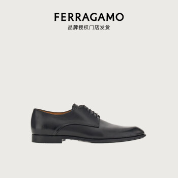 菲拉格慕（Ferragamo）【品牌授权门店发货】男士黑色双色德比鞋  0762619_3E _ 65