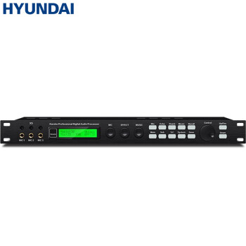 HYUNDAI现代 X5 前级效果器 防啸叫均衡专业音频混响效果处理器 按压式效果器 防啸叫数字音频效果器