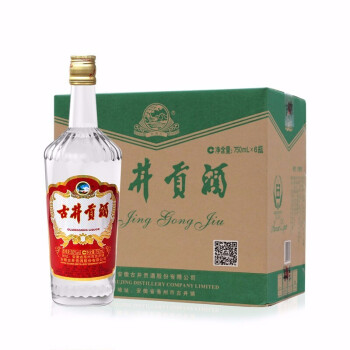 古井贡酒 老玻贡50度750ml*6瓶 箱装白酒,降价幅度1.5%