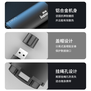 梵想（FANXIANG）1GB USB2.0 投标u盘 F202-2 公司企业竞标专业招标优盘 电脑车载两用U盘  黑色