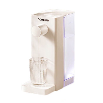 圈厨 饮水机 即热式3秒速热台式小型迷你桌面速热调温家用饮水器即热式烧水器 CS-SJ02复古白
