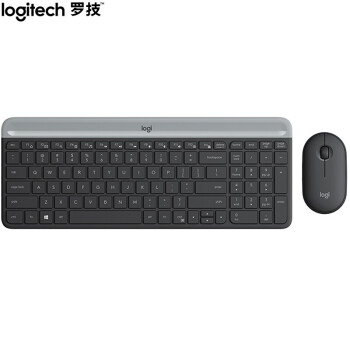 罗技（Logitech）MK470 黑色 键鼠套装 无线键鼠套装 超薄 全尺寸 带无线2.4G接收器