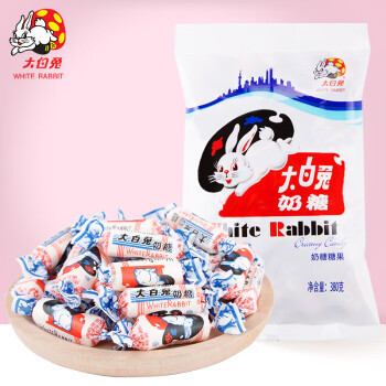 大白兔奶糖休闲食品 年货糖果上海特产 零食新年礼物 380g（约69颗）