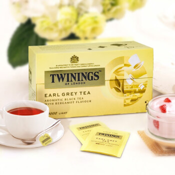 川宁（TWININGS）豪门伯爵红茶 进口茶叶 办公室下午茶 独立茶包袋泡茶 25袋*2g