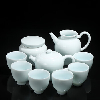生活日用 缝纫/针织用品 其他品牌 青白瓷功夫茶具套装 陶瓷整套家用