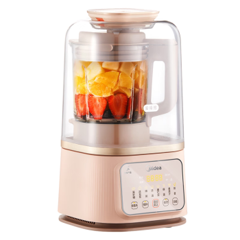 美的（Midea）低音破壁机安睡升级43dB降噪静柔音破壁豆浆机辅食料理榨汁机 MJ-PB80S2