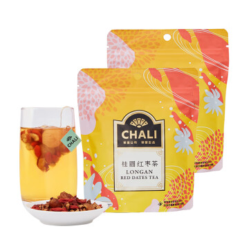 Chali茶里 桂圆红枣茶袋装52.5g*2 原叶茶水果茶 三角袋泡茶包包装随机