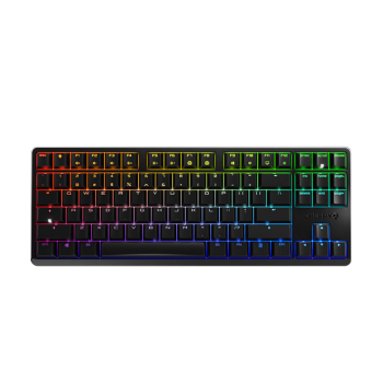 CHERRY樱桃 G80-3000S TKL机械键盘 有线键盘 电脑键盘   RGB混光键盘 无钢结构 经典款 黑色茶轴