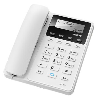 步步高 电话机座机 固定电话 办公家用 免电池 一键免扰 HCD213星辉白