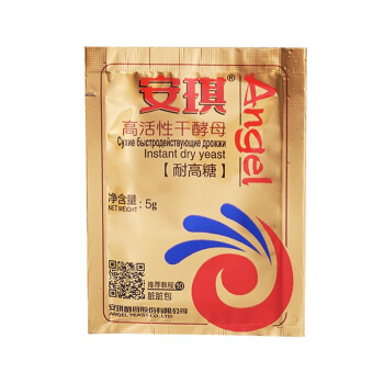 安琪酵母发酵粉耐高糖高活性干酵母烘焙面包酵母家用小包装5克
