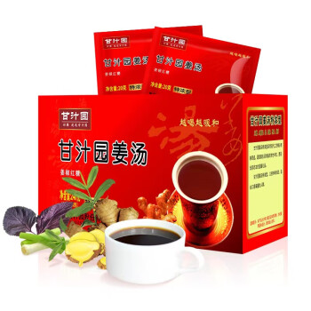 甘汁园 红糖姜茶 姜汤速溶 特浓型 240g（20g*12包）